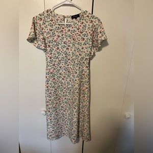 Cute floral white dress